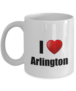 Arlington Mug I Love City Lover Pride Funny Gift Idea for Novelty Gag Coffee Tea Cup-Coffee Mug