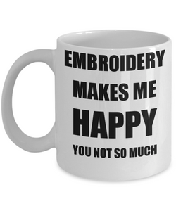Embroidery Mug Lover Fan Funny Gift Idea Hobby Novelty Gag Coffee Tea Cup-Coffee Mug
