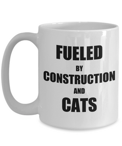 Cat Construction Mug Funny Gift Idea for Novelty Gag Coffee Tea Cup-Coffee Mug