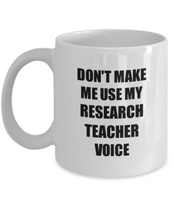 Research Teacher Mug Coworker Gift Idea Funny Gag For Job Coffee Tea Cup-Coffee Mug