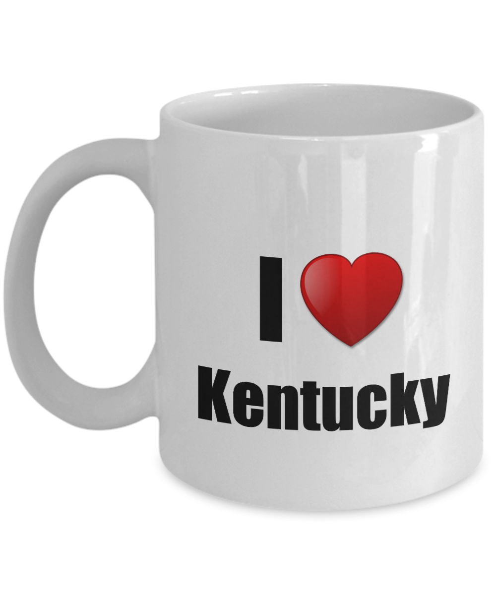 Kentucky Mug I Love State Lover Pride Funny Gift Idea for Novelty Gag Coffee Tea Cup-Coffee Mug