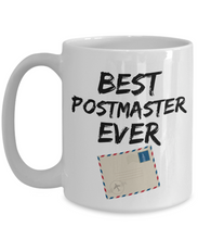 Load image into Gallery viewer, Postmaster Mug Best Ever Post Master Funny Gift for Coworkers Novelty Gag Coffee Tea Cup-Coffee Mug