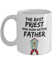 Load image into Gallery viewer, Priest Dad Mug - Best Priest Father Ever - Funny Gift for Priest Daddy-Coffee Mug
