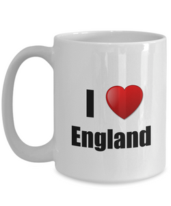 England Mug I Love Funny Gift Idea For Country Lover Pride Novelty Gag Coffee Tea Cup-Coffee Mug