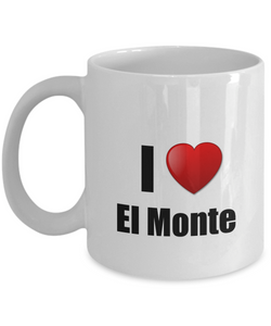 El Monte Mug I Love City Lover Pride Funny Gift Idea for Novelty Gag Coffee Tea Cup-Coffee Mug