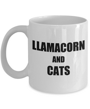 Load image into Gallery viewer, Llamacorn Cat Mug Funny Gift Idea for Novelty Gag Coffee Tea Cup-Coffee Mug