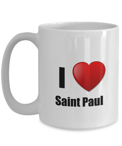 Saint Paul Mug I Love City Lover Pride Funny Gift Idea for Novelty Gag Coffee Tea Cup-Coffee Mug