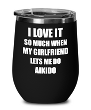 Load image into Gallery viewer, Funny Aikido Wine Glass Gift For Boyfriend From Girlfriend Lover Joke Insulated Tumbler Lid-Wine Glass