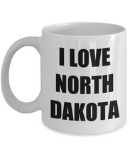 Load image into Gallery viewer, I Love North Dakota Coffee Mug Funny Gift Idea Novelty Gag Coffee Tea Cup-Coffee Mug