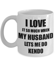 Load image into Gallery viewer, Kendo Mug Funny Gift Idea For Wife I Love It When My Husband Lets Me Novelty Gag Sport Lover Joke Coffee Tea Cup-Coffee Mug