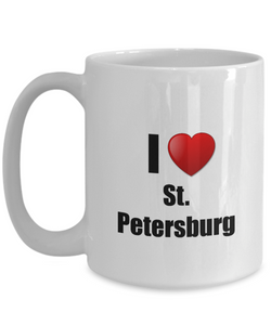 St Petersburg Mug I Love City Lover Pride Funny Gift Idea for Novelty Gag Coffee Tea Cup-Coffee Mug