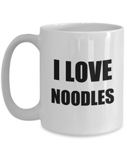 Load image into Gallery viewer, I Love Noodles Mug Funny Gift Idea Novelty Gag Coffee Tea Cup-Coffee Mug