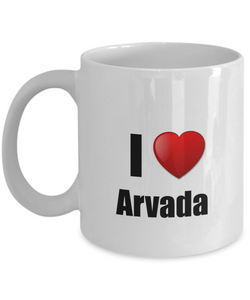 Arvada Mug I Love City Lover Pride Funny Gift Idea for Novelty Gag Coffee Tea Cup-Coffee Mug