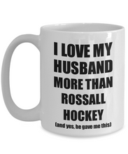 Load image into Gallery viewer, Rossall Hockey Wife Mug Funny Valentine Gift Idea For My Spouse Lover From Husband Coffee Tea Cup-Coffee Mug