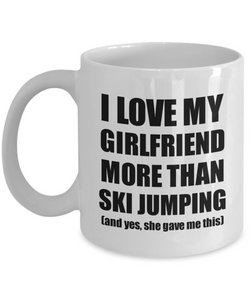 Ski Jumping Boyfriend Mug Funny Valentine Gift Idea For My Bf Lover From Girlfriend Coffee Tea Cup-Coffee Mug