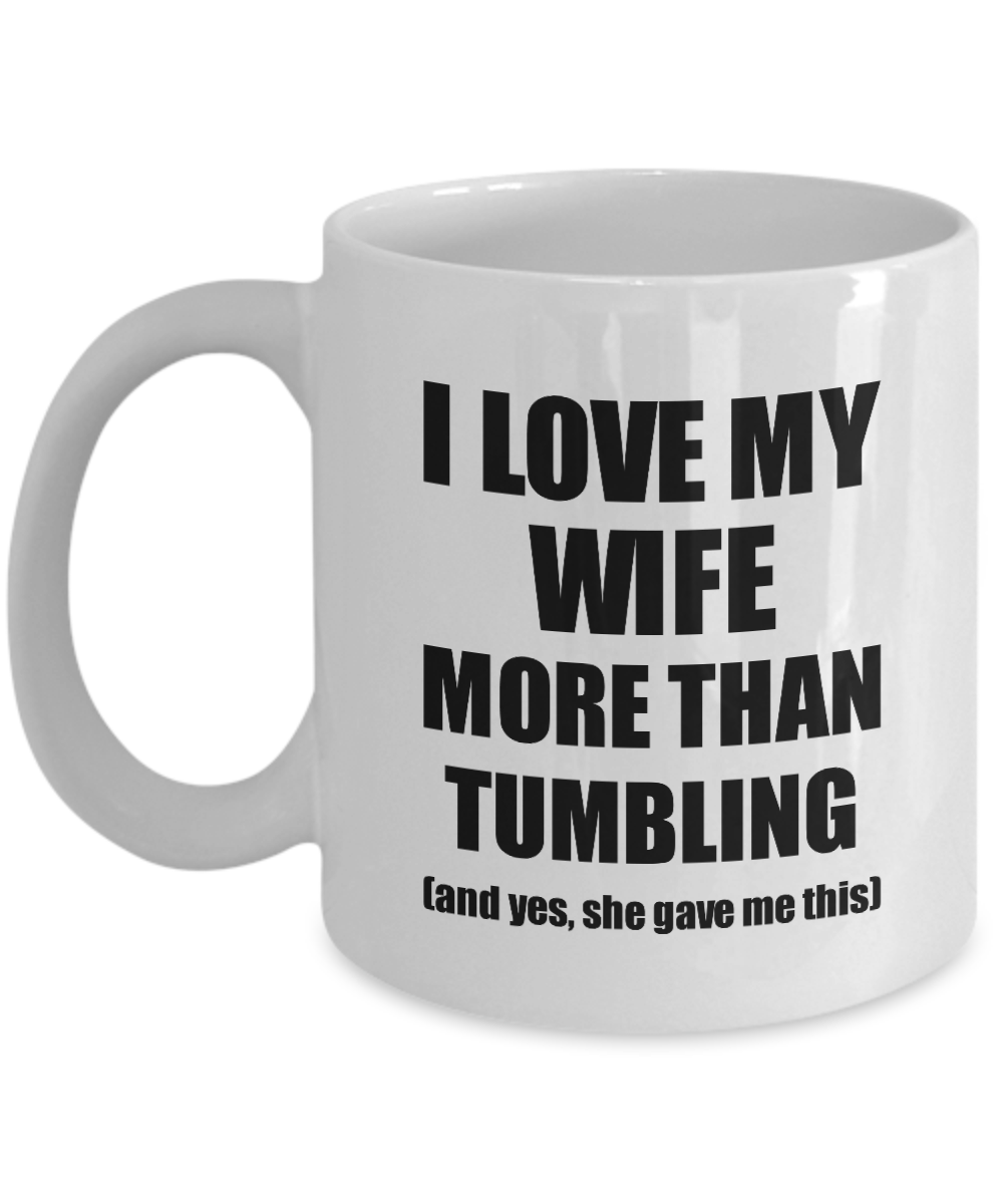 Tumbling Husband Mug Funny Valentine Gift Idea For My Hubby Lover From Wife Coffee Tea Cup-Coffee Mug