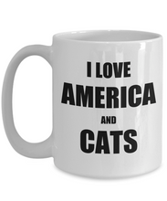 Load image into Gallery viewer, Cat America Mug Funny Gift Idea for Novelty Gag Coffee Tea Cup-Coffee Mug