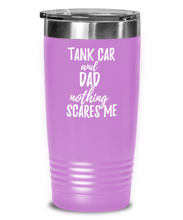 Load image into Gallery viewer, Funny Tank Car Dad Tumbler Gift Idea for Father Gag Joke Nothing Scares Me Coffee Tea Insulated Cup With Lid-Tumbler