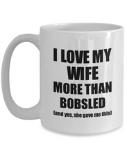 Load image into Gallery viewer, Bobsled Husband Mug Funny Valentine Gift Idea For My Hubby Lover From Wife Coffee Tea Cup-Coffee Mug