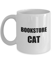 Load image into Gallery viewer, Bookstore Cat Mug Funny Gift Idea for Novelty Gag Coffee Tea Cup-[style]