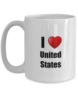 United States Mug I Love Funny Gift Idea For Country Lover Pride Novelty Gag Coffee Tea Cup-Coffee Mug
