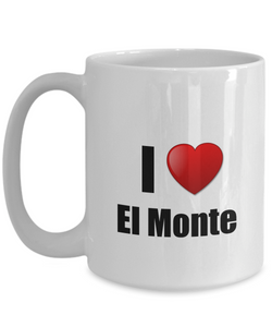 El Monte Mug I Love City Lover Pride Funny Gift Idea for Novelty Gag Coffee Tea Cup-Coffee Mug
