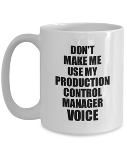 Production Control Manager Mug Coworker Gift Idea Funny Gag For Job Coffee Tea Cup Voice-Coffee Mug