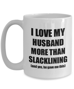 Slacklining Wife Mug Funny Valentine Gift Idea For My Spouse Lover From Husband Coffee Tea Cup-Coffee Mug