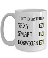 Load image into Gallery viewer, Norwegian Coffee Mug Norway Pride Sexy Smart Funny Gift for Humor Novelty Ceramic Tea Cup-Coffee Mug