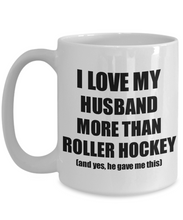 Load image into Gallery viewer, Roller Hockey Wife Mug Funny Valentine Gift Idea For My Spouse Lover From Husband Coffee Tea Cup-Coffee Mug
