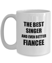 Load image into Gallery viewer, Singer Fiancee Mug Funny Gift Idea for Her Betrothed Gag Inspiring Joke The Best And Even Better Coffee Tea Cup-Coffee Mug