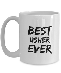 Usher Mug Best Ever Funny Gift for Coworkers Novelty Gag Coffee Tea Cup-Coffee Mug