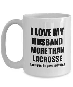 Lacrosse Wife Mug Funny Valentine Gift Idea For My Spouse Lover From Husband Coffee Tea Cup-Coffee Mug