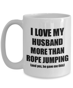 Rope Jumping Wife Mug Funny Valentine Gift Idea For My Spouse Lover From Husband Coffee Tea Cup-Coffee Mug