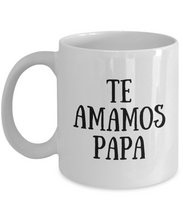 Load image into Gallery viewer, Te Amanos Papa Mug In Spanish Funny Gift Idea for Novelty Gag Coffee Tea Cup-Coffee Mug