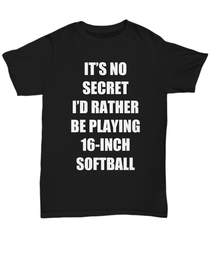 16-Inch Softball T-Shirt Sport Fan Lover Funny Gift for Gag Unisex Tee-Shirt / Hoodie