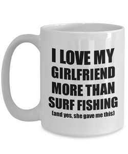Surf Fishing Boyfriend Mug Funny Valentine Gift Idea For My Bf Lover From Girlfriend Coffee Tea Cup-Coffee Mug
