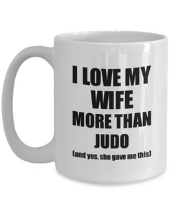 Judo Husband Mug Funny Valentine Gift Idea For My Hubby Lover From Wife Coffee Tea Cup-Coffee Mug