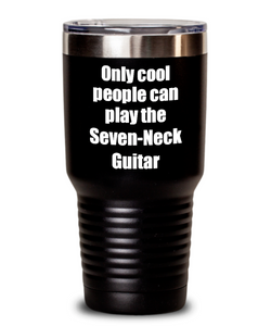 Funny Seven-Neck Guitar Player Tumbler Musician Gift Idea Gag Insulated with Lid Stainless Steel Cup-Tumbler