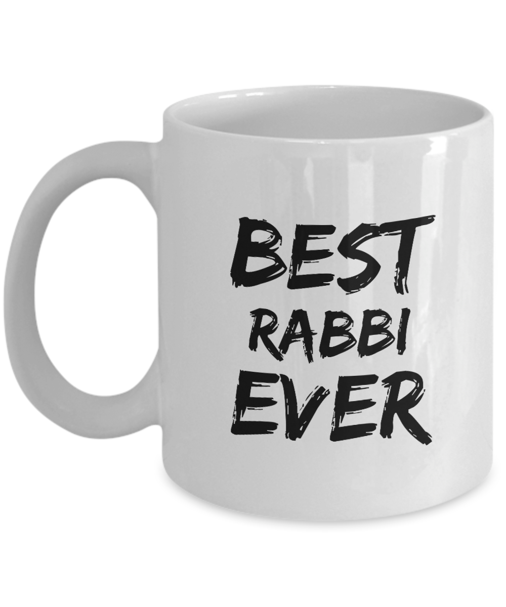 Rabbi Mug Best Ever Rabi Funny Gift for Coworkers Novelty Gag Coffee Tea Cup-Coffee Mug
