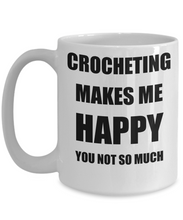 Load image into Gallery viewer, Crocheting Mug Lover Fan Funny Gift Idea Hobby Novelty Gag Coffee Tea Cup-Coffee Mug