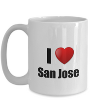 Load image into Gallery viewer, San Jose Mug I Love City Lover Pride Funny Gift Idea for Novelty Gag Coffee Tea Cup-Coffee Mug