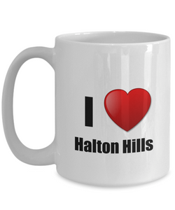 Halton Hills Mug I Love City Lover Pride Funny Gift Idea for Novelty Gag Coffee Tea Cup-Coffee Mug