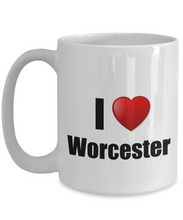 Load image into Gallery viewer, Worcester Mug I Love City Lover Pride Funny Gift Idea for Novelty Gag Coffee Tea Cup-Coffee Mug