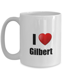 Gilbert Mug I Love City Lover Pride Funny Gift Idea for Novelty Gag Coffee Tea Cup-Coffee Mug