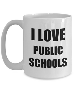 I Love Public Schools Mug Funny Gift Idea Novelty Gag Coffee Tea Cup-Coffee Mug