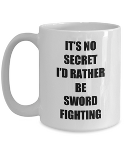 Sword-Fighting Mug Sport Fan Lover Funny Gift Idea Novelty Gag Coffee Tea Cup-Coffee Mug