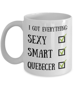 Quebecer Coffee Mug Quebec Pride Sexy Smart Funny Gift for Humor Novelty Ceramic Tea Cup-Coffee Mug