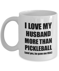 Pickleball Wife Mug Funny Valentine Gift Idea For My Spouse Lover From Husband Coffee Tea Cup-Coffee Mug