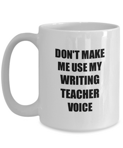Writing Teacher Mug Coworker Gift Idea Funny Gag For Job Coffee Tea Cup-Coffee Mug